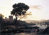 Landscape with Shepherds the Pont Molle by Claude Lorrain